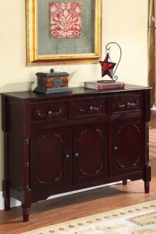 Μπουφέ σε ένα σαλόνι μαόνι