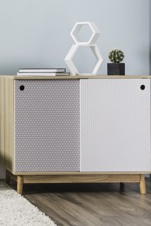 Μπουφέ στο σαλόνι με σχέδιο