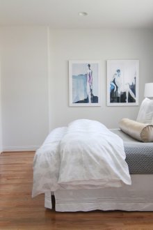 Μαξιλάρι μαξιλαριού σε διπλό κρεβάτι