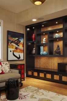 Καθιστικό ράφια ανατολίτικου στυλ