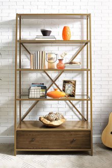 Μονάδα ραφιών με συρτάρι