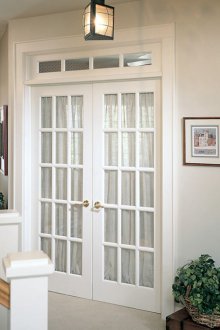 Γαλλική πόρτα με γυαλί
