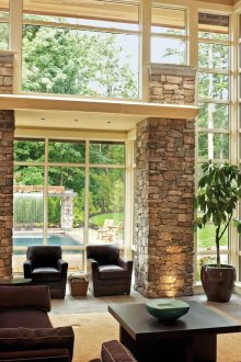 Τοίχος διακόσμηση με φυσική πέτρα