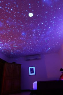 Λαμπερό ταπετσαρία στην οροφή