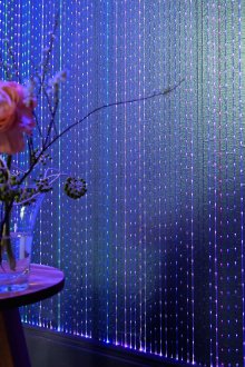 Λαμπερό μπλε ταπετσαρία