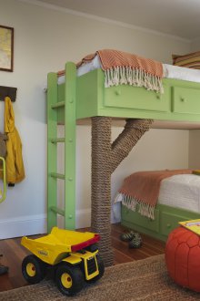 Σχεδιασμός για τρία παιδιά με κουκέτα