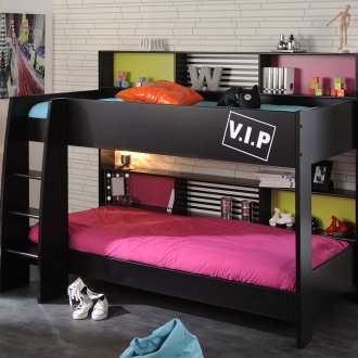 Κουκέτα παιδικό κρεβάτι μαύρο