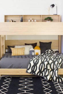 Κρεβάτι από πλαστικοποιημένο παιδικό κρεβάτι