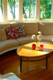 Γύρος καναπέ στη βεράντα