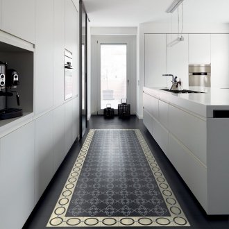 Σχεδιασμός κουζίνας μονόχρωμη 20 τ.μ.