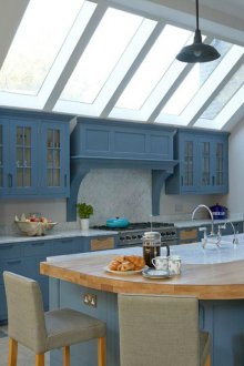 Κουζίνα σε μπλε αποχρώσεις στο σπίτι