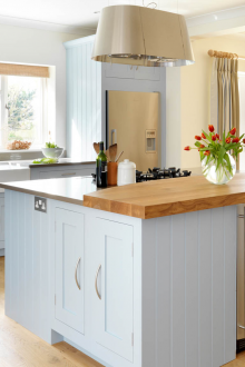 Μπλε κουζίνα σε γαλλικό στιλ