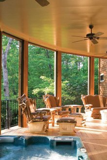 Εξωτερική βεράντα στο μπαλκόνι