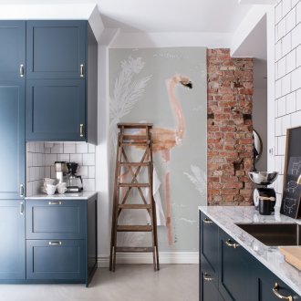 Art Nouveau Μπλε Κουζίνα