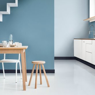 Κουζίνα με μπλε απόχρωση