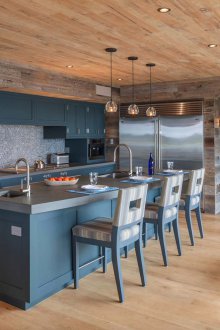 Σαλέ σε μπλε αποχρώσεις