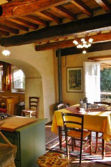 Ιταλικό στυλ σε ρουστίκ εσωτερικό