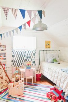 Σχεδιάστε κουρτίνες για ένα μικρό παιδικό δωμάτιο