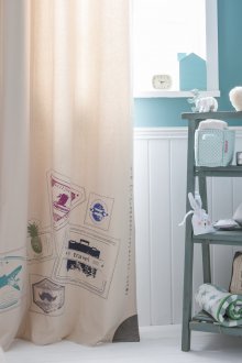 Σχεδιασμός κουρτινών για παιδικό δωμάτιο με εκτύπωση