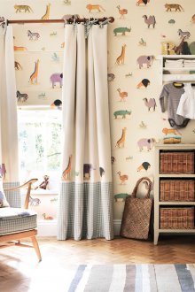 Σχεδιάστε κουρτίνες για παιδικό δωμάτιο με ζώα