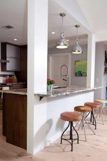 Σχεδιασμός κουζίνας με μετρητή πέτρας