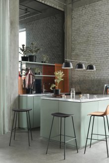 Σχεδιασμός κουζίνας με μετρητή σπονδυλικής στήλης