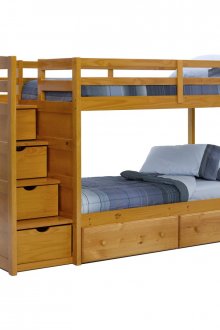 Ξύλινη κουκέτα για παιδικό δωμάτιο