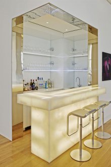 Σχεδιασμός κουζίνας με φωτισμό