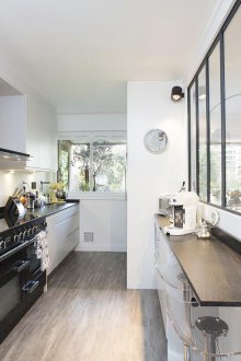 Σχεδιασμός κουζίνας με ράβδο wenge