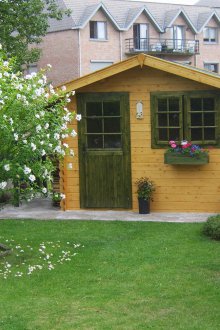 Χώρος αλλαγής γης με ντους