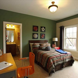 Χρώμα ελιάς στο εσωτερικό του νηπιαγωγείου