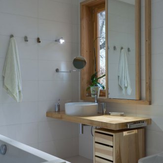 DIY ξύλινο μπάνιο