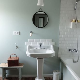 DIY μπάνιο ρετρό