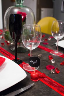 Διακόσμηση για τις 14 Φεβρουαρίου μαύρη