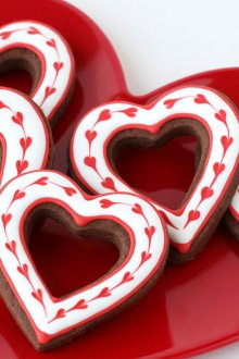 Επιτραπέζια διακόσμηση για γλυκά ημέρας του Αγίου Βαλεντίνου