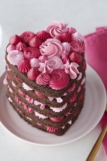 Διακόσμηση κέικ για κέικ ημέρας του Αγίου Βαλεντίνου