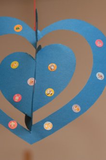 Τέχνη στις 14 Φεβρουαρίου Kirigami