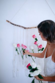 Craft στις 14 Φεβρουαρίου με τη μορφή κρεμαστών λουλουδιών