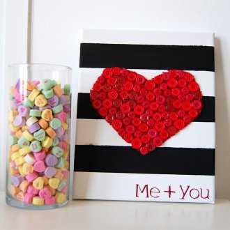 Δώρο για τον Φεβρουάριο του 14 ζωγραφιές κουμπιών do-it-yourself