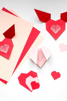 Δώρο για τις 14 Φεβρουαρίου το κάνετε μόνοι σας χαιρετισμό origami.