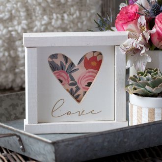 Δώρο για τις 14 Φεβρουαρίου do-it-yourself πλαίσιο λευκό