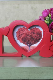 Δώρο για το Φεβρουάριο 14 DIY photo frame