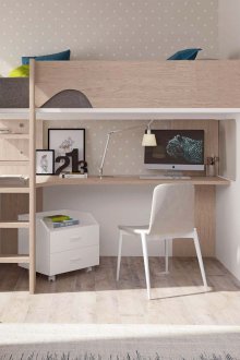 Το κρεβάτι της σοφίτας είναι ελασματοποιημένο