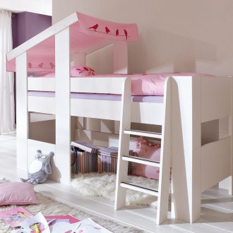 Ροζ κρεβάτι σοφίτας