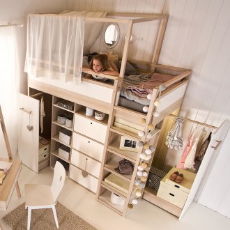 Κρεβάτι παιδικό βάθρο ψηλά