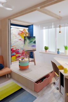 Βήμα στο κρεβάτι στο εσωτερικό