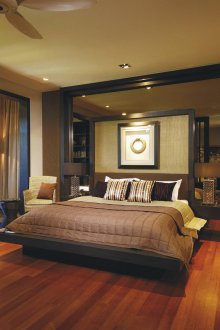 Ανατολικό στιλ πανοραμική κρεβάτι