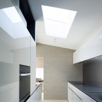 Intérieur de cuisine blanc japonais
