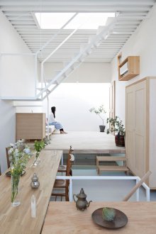 Ιαπωνικό εσωτερικό ενός διώροφου σπιτιού