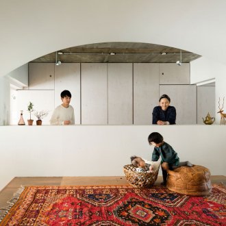 Ιαπωνικό εσωτερικό με χαλί